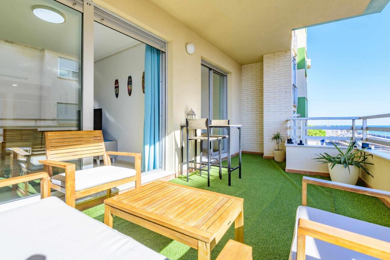 Apart Port Arenal Con Terraza Y Piscina Burriana Exterior foto